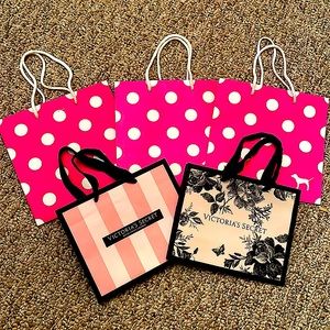 Victoria’s Secret shopping bags (all 5)